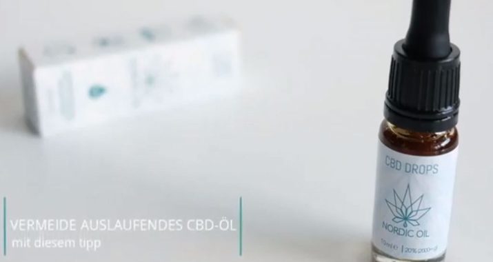 CBD Öl Anleitung: so vermeiden Sie Auslaufen